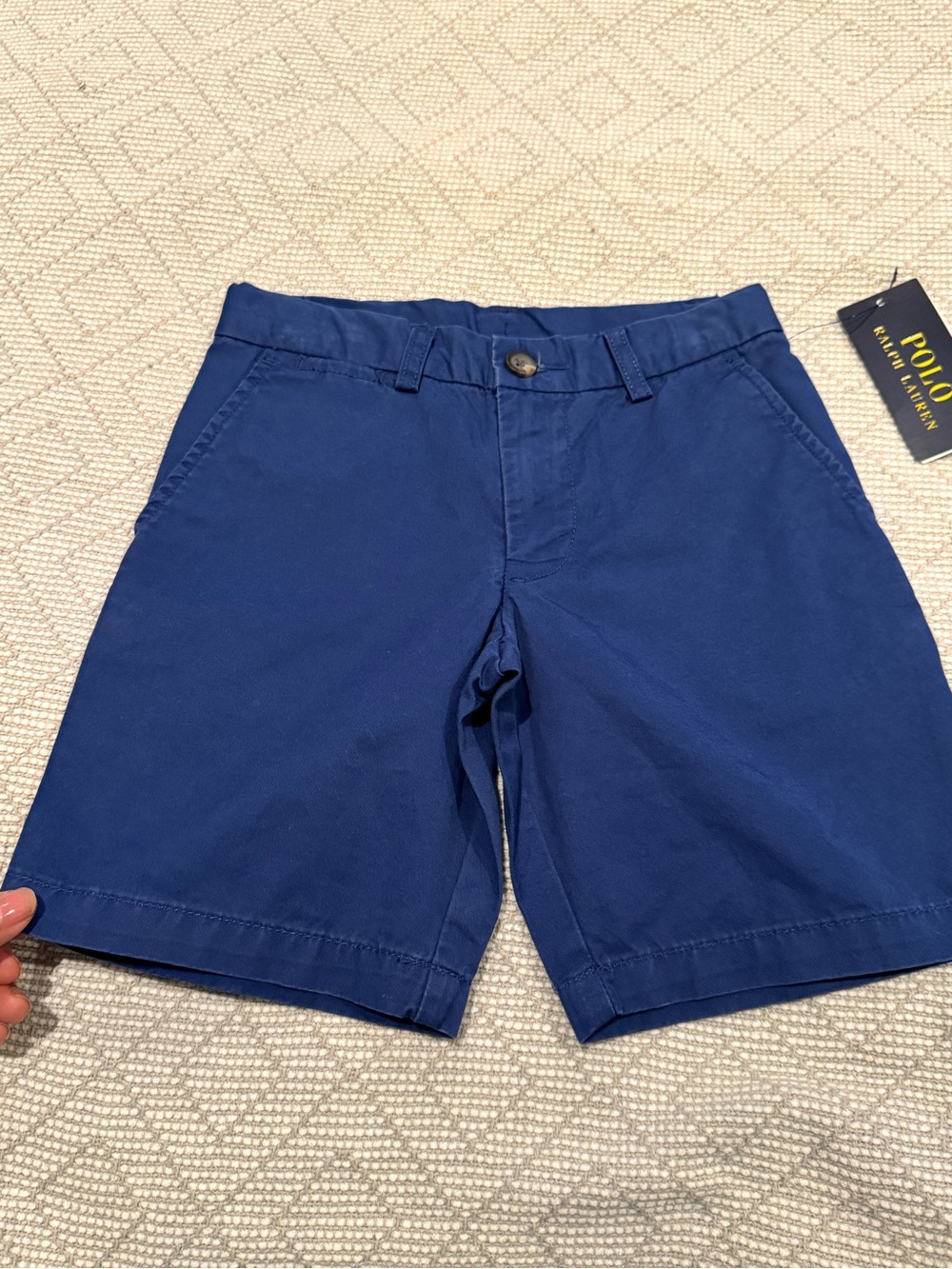 Ralph Lauren Boys Navy Blue Chino Shorts